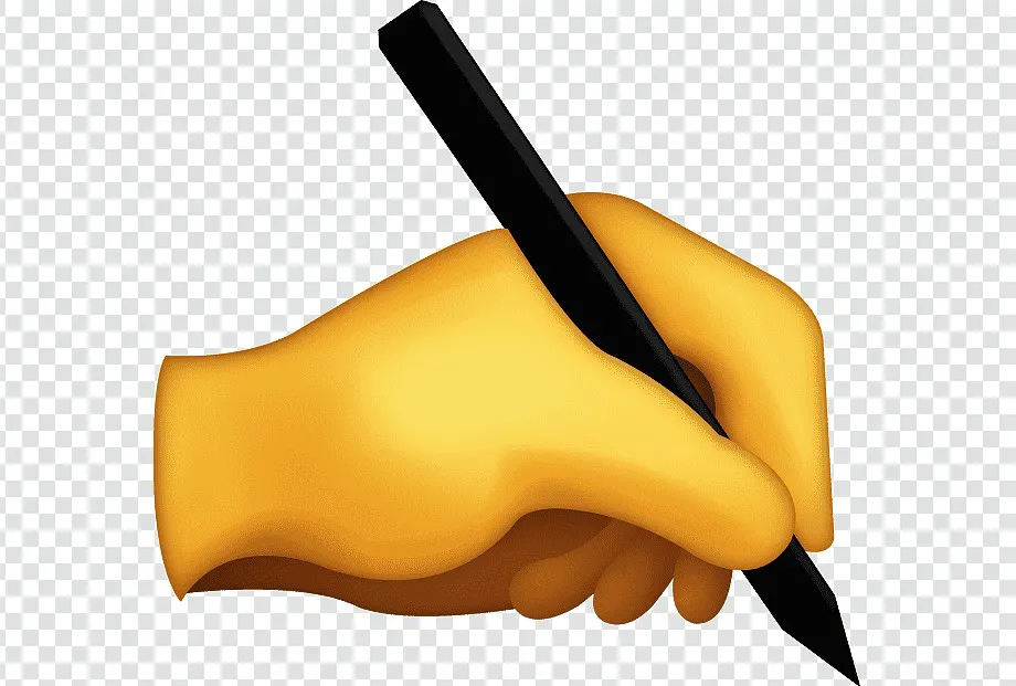 emoji escritura mano izquierda