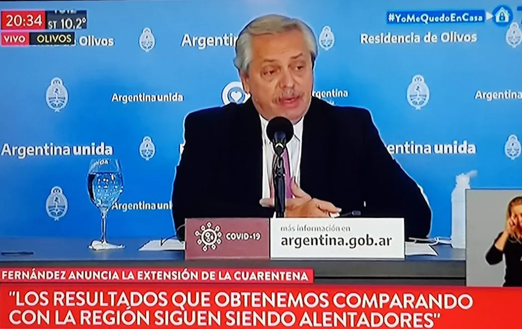 fernandez pandemia cuarentena